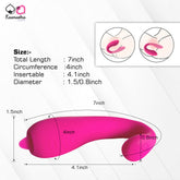 4.1 inch insertable U Shape Clitoris Stimulating Vibrator